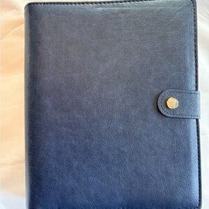 Blue Leather Planner